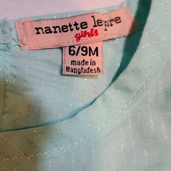 Nanette Lepore/Carters Spring Bundle: Mint Sleeveless Top and Bunny Long Sleeve - Picture 9 of 11